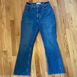 Abercrombie & Fitch Curve Love Ultra High Rise Flare Jeans